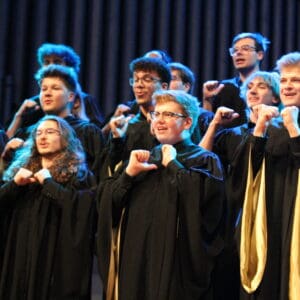 The Nebraska Wesleyan University Choir and Gold Standard Singers